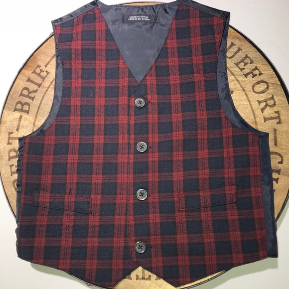 Other - Boys plaid vest size 4T
